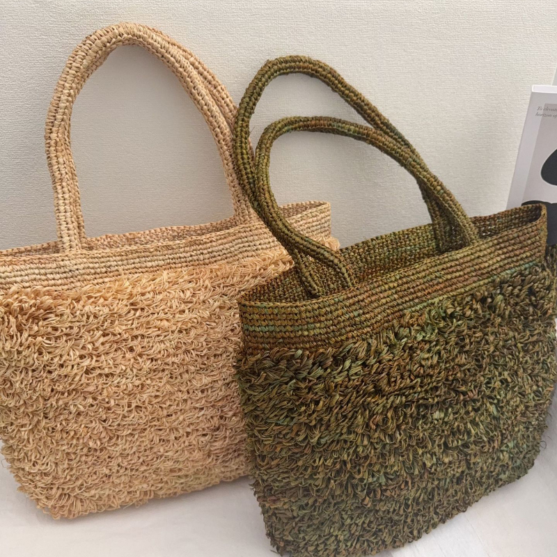 Crochet Bag Raffia - Raffia Hand-crocheted Shoulder Bag Luxury High-quality