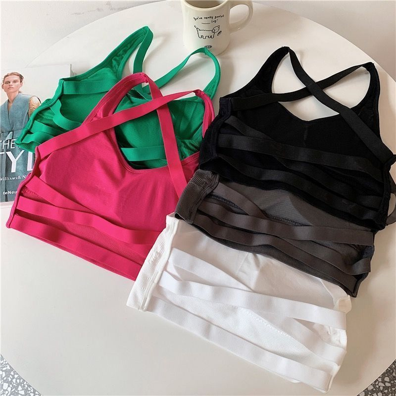 Sexy Sports Bra Yoga Bra Fitne - Bralette Triangle Set review and price