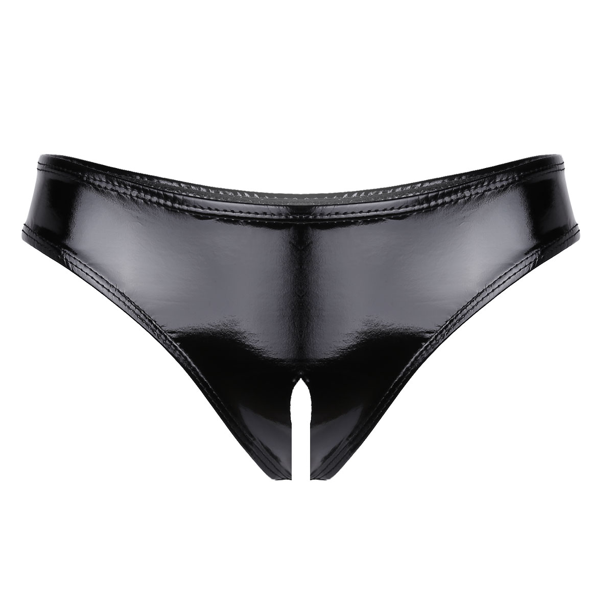 Womens Patent Leather Lingerie - Bralette Triangle Set review and price