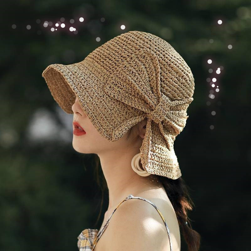 1Pcs Bow Sun Hat Wide Brim Flo - Hat Floppy Wide review and price