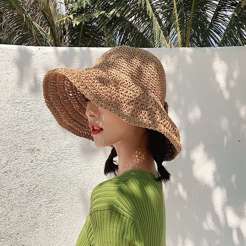 1Pcs Bow Sun Hat Wide Brim Flo - Hat Floppy Wide review and price