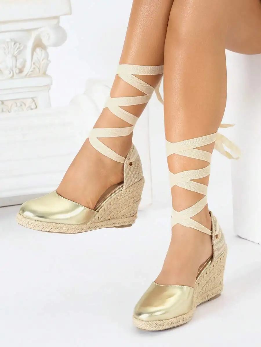 Womens Metallic Espadrille Wed - Wedge Espadrille Women review and price