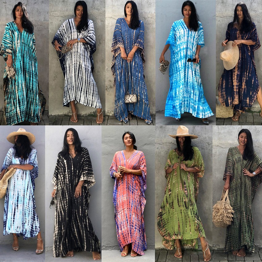 Plus Size Women Beachwear Long - Cover Up Kaftan review and price