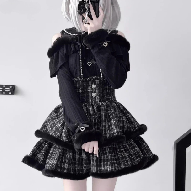 Y2k Japan Style Gothic Y2k Lol - Blouse Off Shoulder review and price