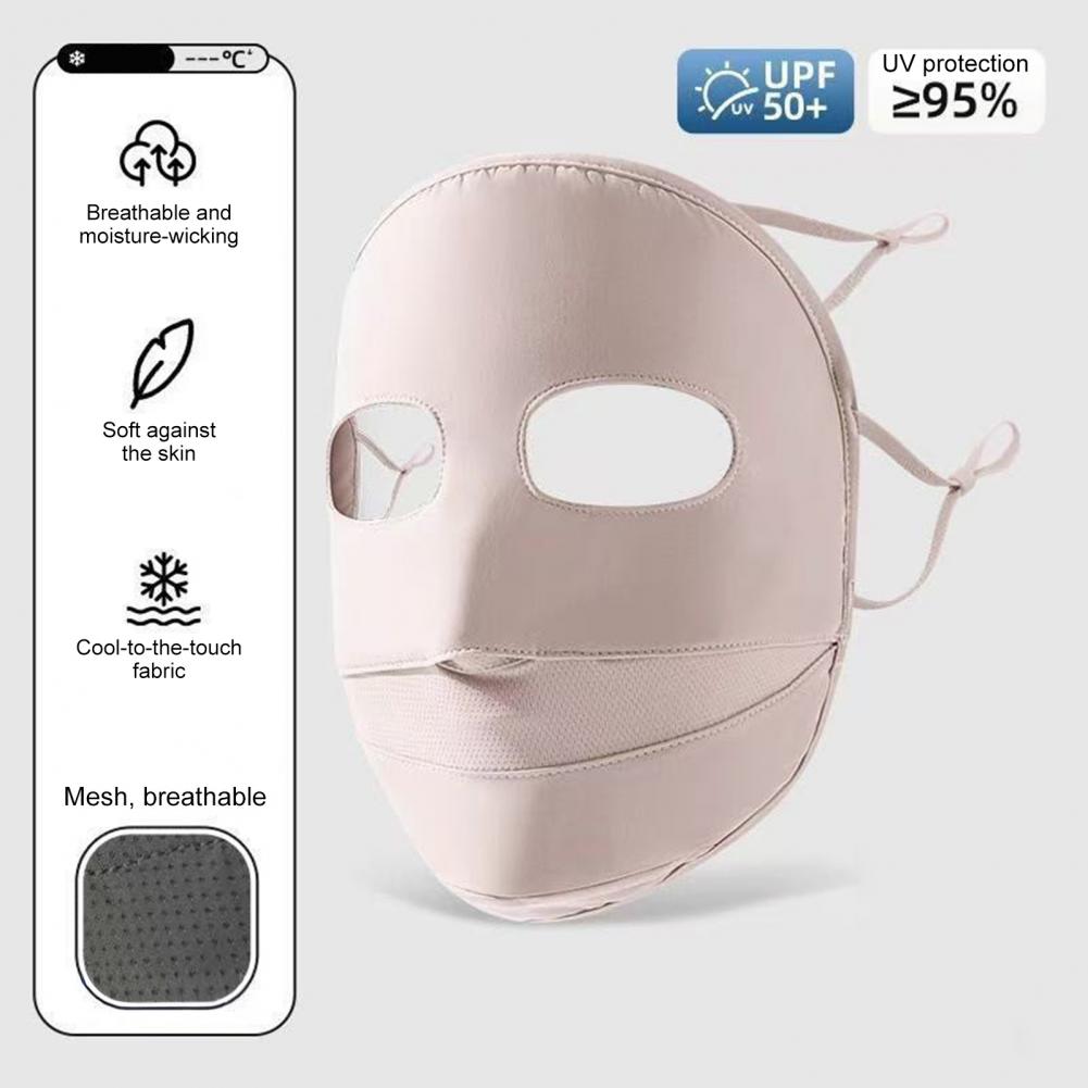 Lightweight Soft Ice Silk Face - Headband Summer Knit review and price