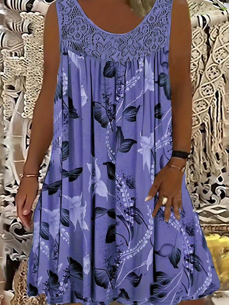 Plus size women's sleeveless r - Romper Floral Print review and price