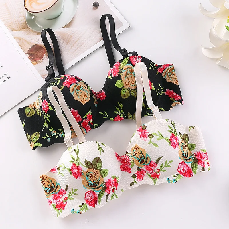 Women Sexy Floral Printed Bras - Bralette Triangle Set review and price