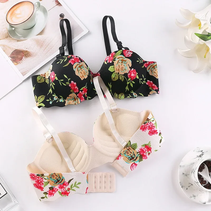 Women Sexy Floral Printed Bras - Bralette Triangle Set review and price