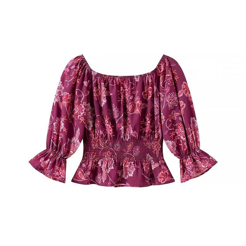 Women's Fashion Printed Off-Sh - Blouse Off Shoulder review and price