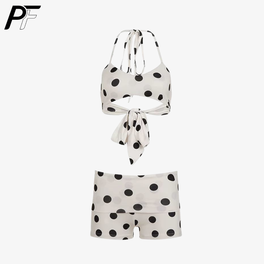 Women's Summer Polka Dot Halte - Swimsuit Bikini Ruched review and price
