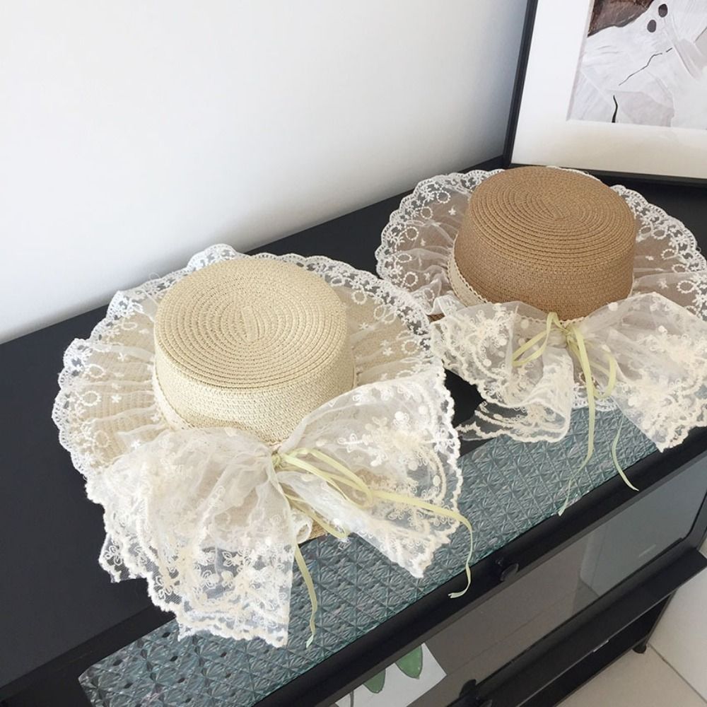 Floppy Lace Bow Sun Hat Breath - Hat Floppy Wide review and price