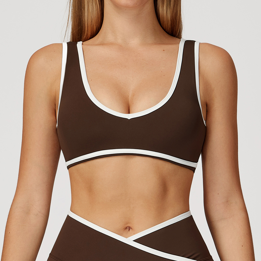 V-Neck Sports Bra Women Top Pu - Crop Top Crochet review and price