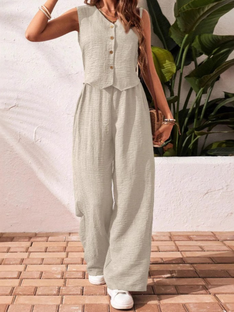 New Summer Cotton Linen Women  - Linen Pant Wide review and price