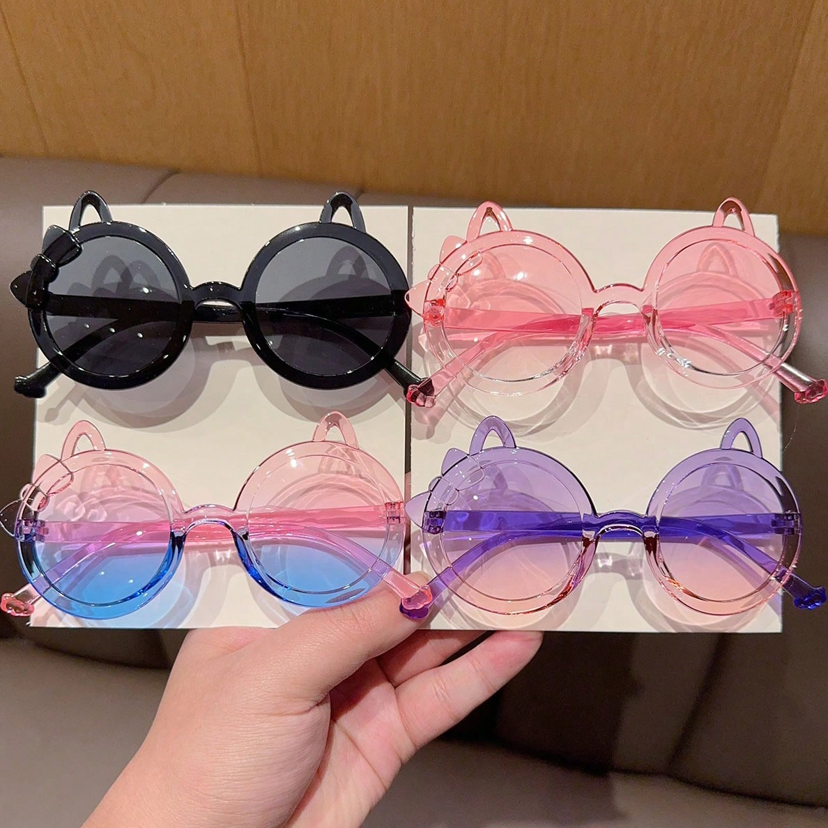 2/4Pcs 2025 Newest Cute Fashio - Sunglasses Cat Eye review and price