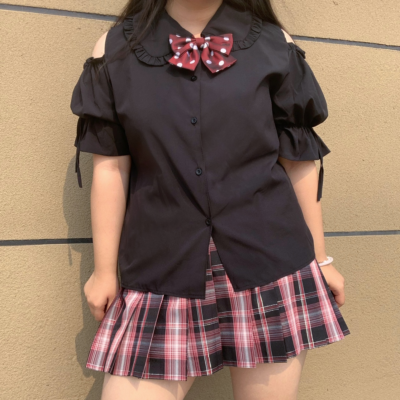 Large Size Jk Uniform Off-the- - Blouse Off Shoulder review and price