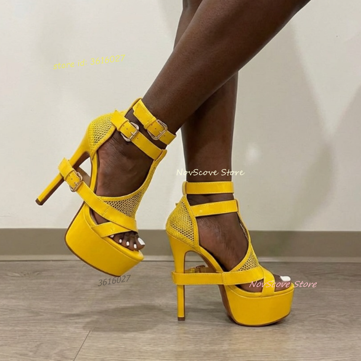Yellow Open Toe Strappy Sandal - Sandal Strappy Heeled review and price