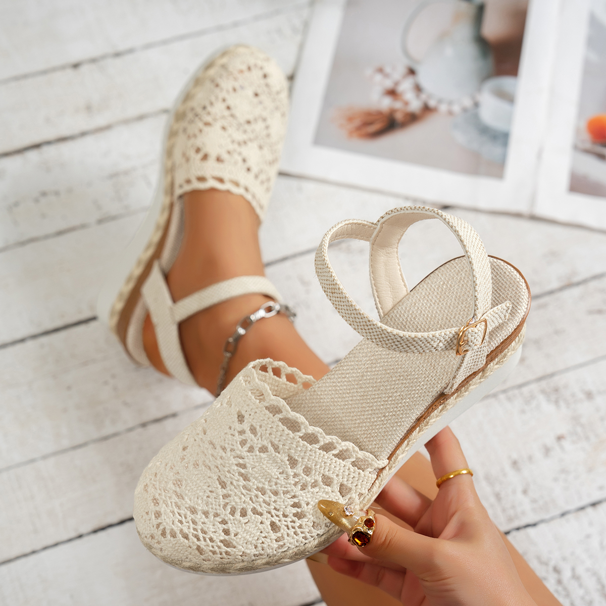 Women Sandals 2025 Summer New  - Wedge Espadrille Women review and price