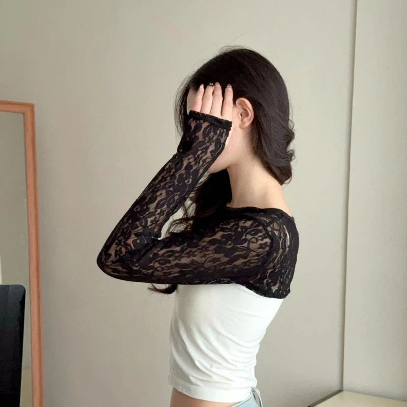 Sexy Hollow Out See Through La - Crop Top Crochet review and price