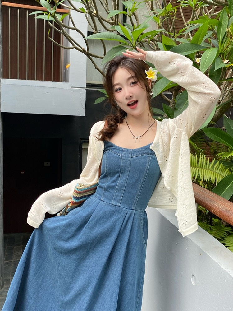 Summer Mint Green Thin Knitted - Cover Up Kaftan review and price