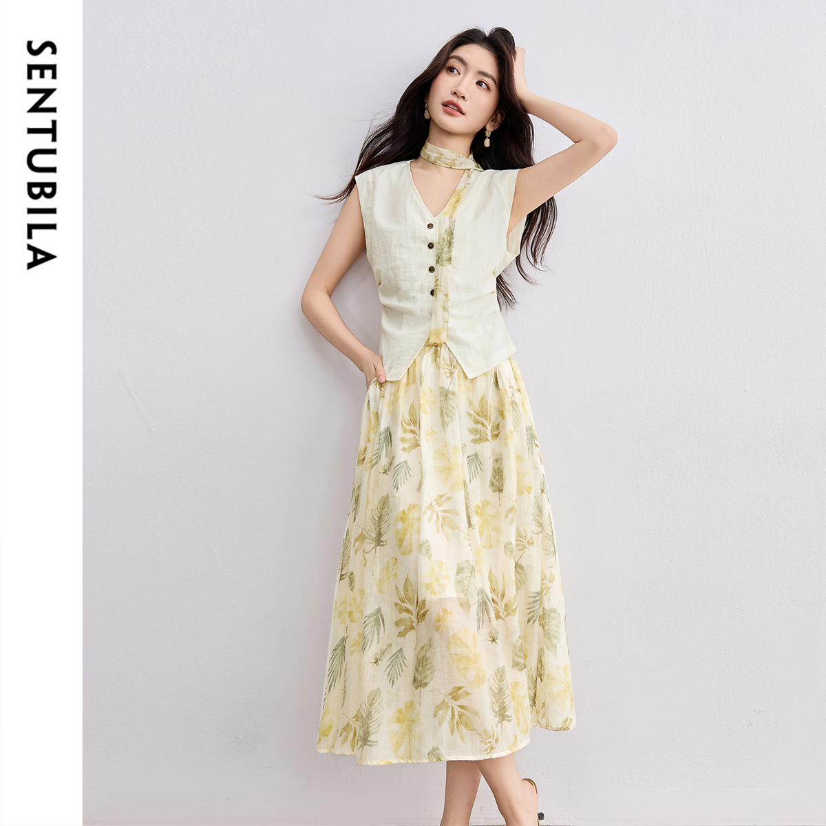 SENTUBILA Elegant Skirt Holida - Midi Skirt Floral review and price