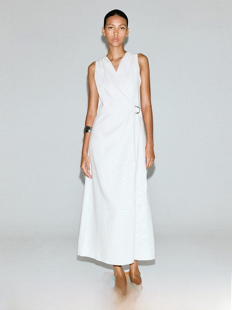 H&M Women's Dress Summer Linen - Linen Dress Wrap review and price