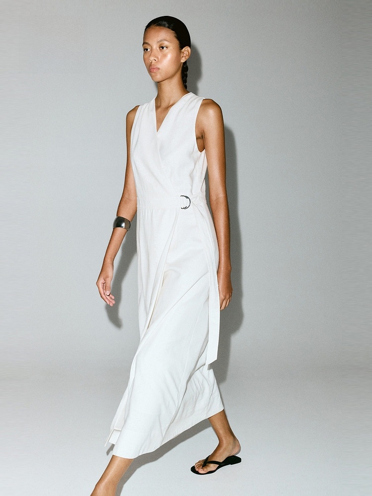 H&M Women's Dress Summer Linen - Linen Dress Wrap review and price