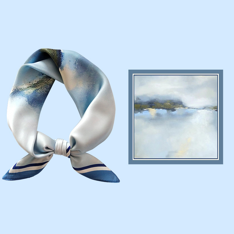 Women's Silk Cartoon Scarf Squ - Headband Summer Knit review and price