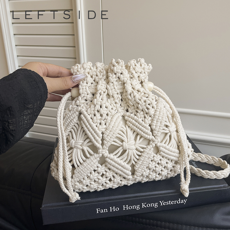 LEFTSIDE Weave Small Shoulder  - Crochet Bag Raffia review and price