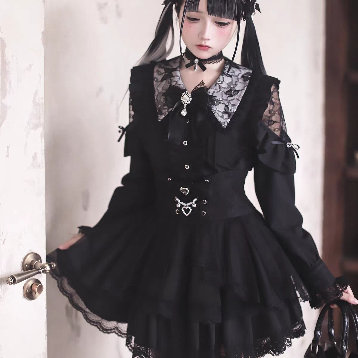 Harajuku Kawaii Skirt Sets Wom - Blouse Off Shoulder review and price