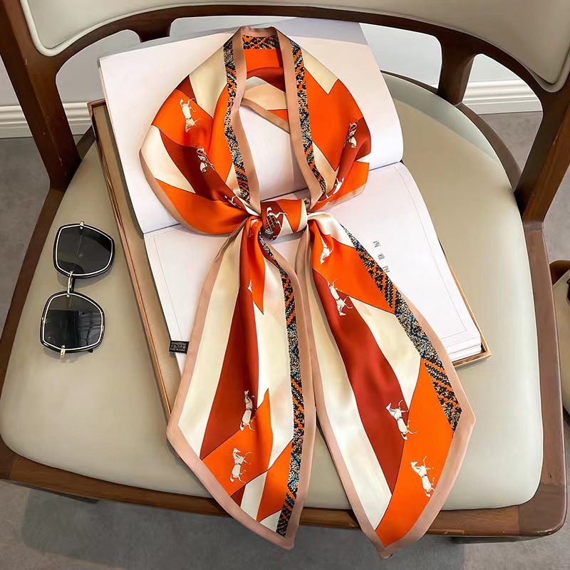 Luxury Design Long Silk Scarf  - Headband Summer Knit review and price