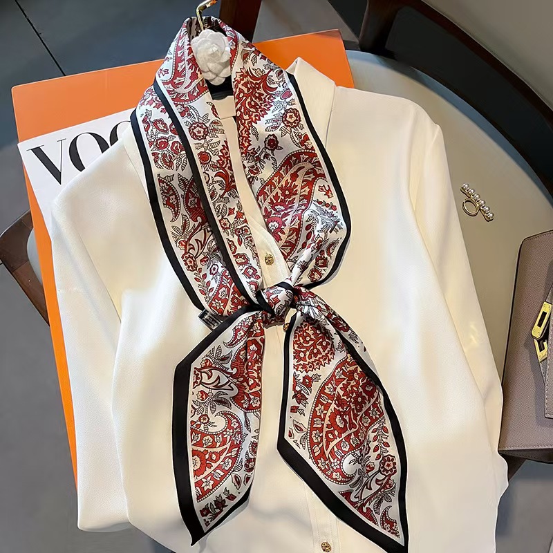 Luxury Design Long Silk Scarf  - Headband Summer Knit review and price