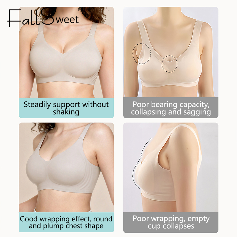 FallSweet Women Push-Up Seamle - Bralette Triangle Set review and price