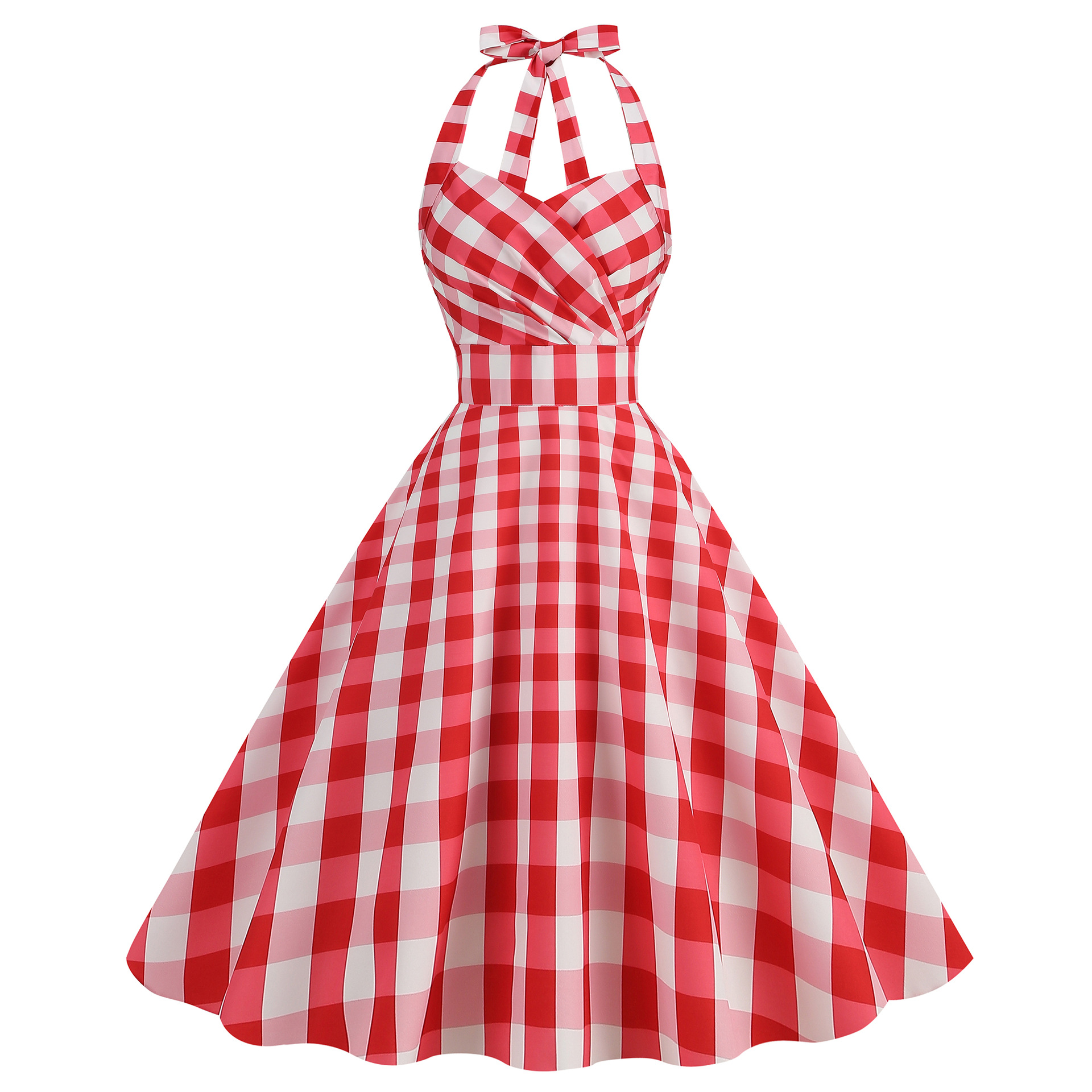 Sexy Retro Print Slim Fit Wome - Linen Dress Wrap review and price