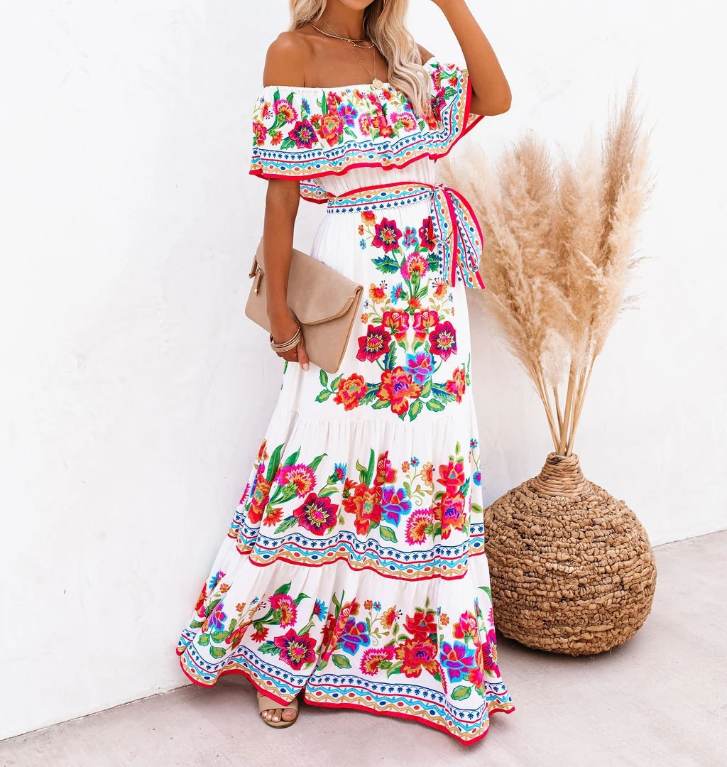 Women Mexican Dress off Should - Romper Floral Print review and price