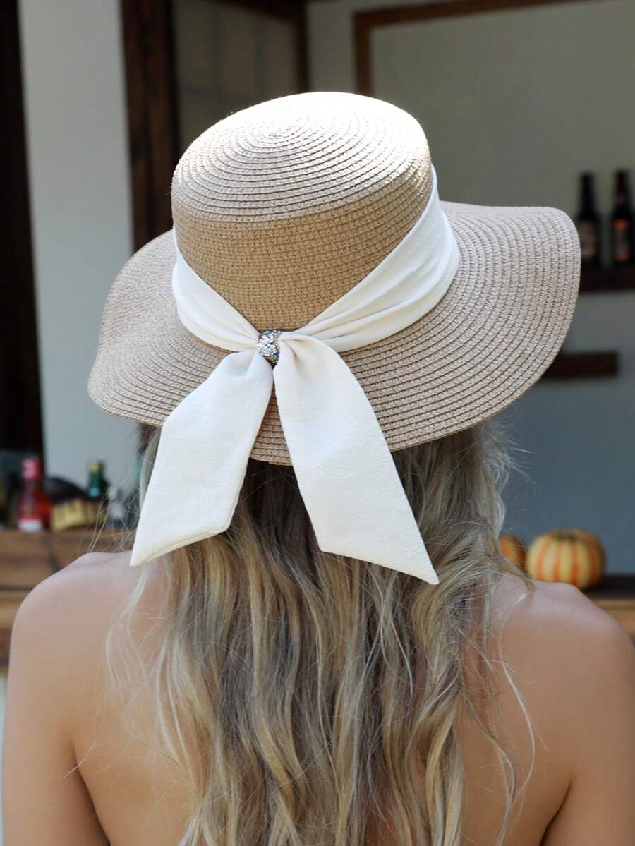 Women Sun Straw Hat Wide Brim  - Hat Floppy Wide review and price