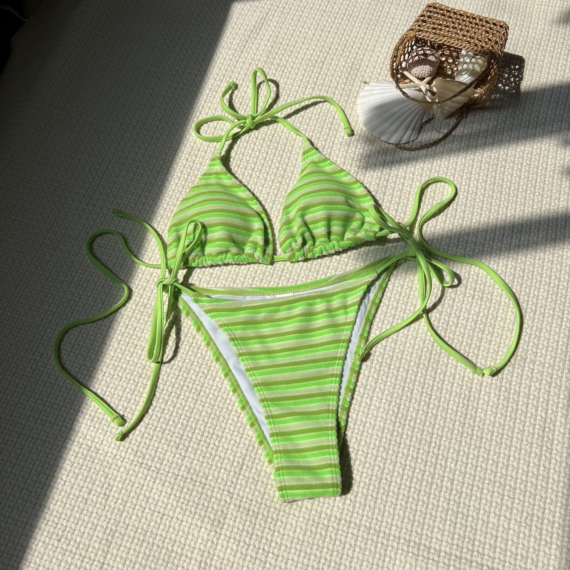 Hot Lingerie Bikini Triangle T - Swimsuit Bikini Ruched review and price