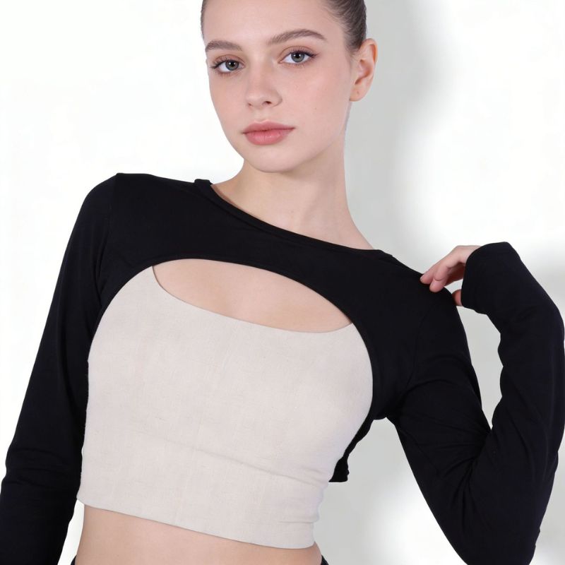 Modal Ice Silk Arm Sleeves Ult - Crop Top Crochet review and price