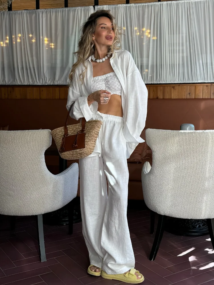 2025 Solid Casual Cotton Linen - Linen Pant Wide review and price